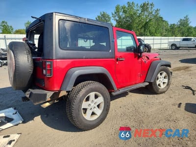 Trzecie zdjęcie samochodu z tyłu: 2014 JEEP WRANGLER SPORT VIN:1C4AJWAG0EL209289 - miniatura