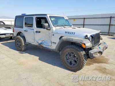 Czwarte zdjęcie samochodu z boku: 2023 JEEP WRANGLER 4XE VIN:1C4JJXN60PW629000 - miniatura