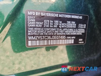 Zdjęcie 12 z 12 samochodu: 2018 MINI COOPER COUNTRYMAN VIN:WMZYS7C36J3E07495 - miniatura