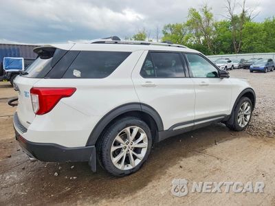 Trzecie zdjęcie samochodu z tyłu: 2021 FORD EXPLORER PLATINUM VIN:1FM5K8HC2MGC49079 - miniatura