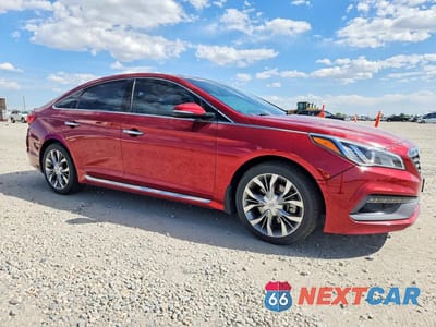 Czwarte zdjęcie samochodu z boku: 2015 HYUNDAI SONATA LIMITED 2.0T VIN:5NPE34AB6FH218766 - miniatura