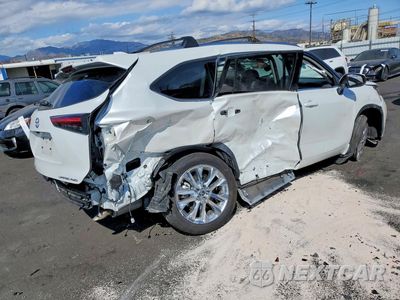 Trzecie zdjęcie samochodu z tyłu: 2022 TOYOTA HIGHLANDER LIMITED VIN:5TDDZRBH0NS214439 - miniatura