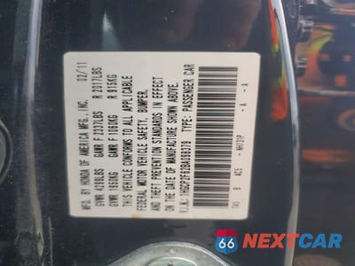 Zdjęcie 12 z 12 samochodu: 2011 HONDA ACCORD SE VIN:1HGCP2F62BA098379 - miniatura