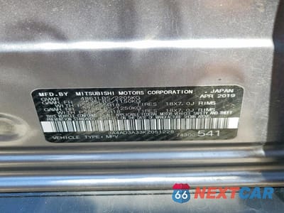 Zdjęcie 14 z 14 samochodu: 2019 MITSUBISHI OUTLANDER SE VIN:JA4AD3A33KZ051228 - miniatura