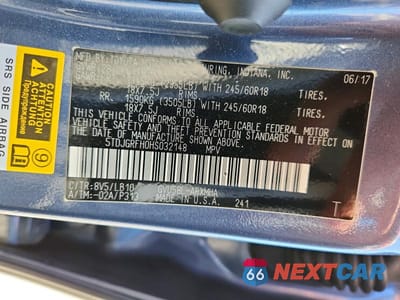 Zdjęcie 13 z 13 samochodu: 2017 TOYOTA HIGHLANDER HYBRID XLE VIN:5TDJGRFH0HS032148 - miniatura