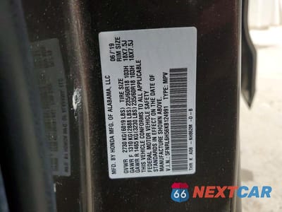 Zdjęcie 14 z 14 samochodu: 2019 HONDA ODYSSEY EX VIN:5FNRL6H56KB124991 - miniatura