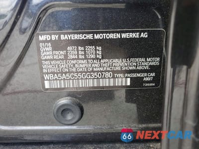 Zdjęcie 12 z 12 samochodu: 2016 BMW 528 I VIN:WBA5A5C55GG350780 - miniatura