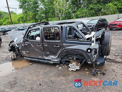 Drugie zdjęcie samochodu z przodu: 2018 JEEP WRANGLER UNLIMITED SPORT VIN:1C4HJXDG6JW177554 - miniatura
