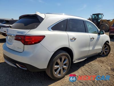 Trzecie zdjęcie samochodu z tyłu: 2016 ACURA MDX ADVANCE VIN:5FRYD4H96GB019244 - miniatura