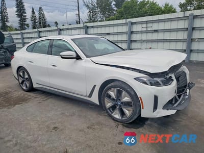Czwarte zdjęcie samochodu z boku: 2025 BMW I4 EDRIVE 40 VIN:WBY23HD06SFV61214 - miniatura