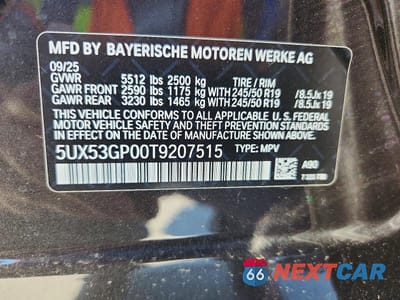 Zdjęcie 14 z 14 samochodu: 2026 BMW X3 30 XDRIVE VIN:5UX53GP00T9207515 - miniatura