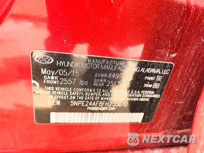 Zdjęcie 12 z 12 samochodu: 2015 HYUNDAI SONATA SE VIN:5NPE24AF8FH235610 - miniatura