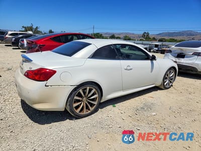 Trzecie zdjęcie samochodu z tyłu: 2010 INFINITI G37 CONVERTIBLE BASE VIN:JN1CV6FE3AM352975 - miniatura