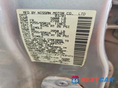 Zdjęcie 12 z 12 samochodu: 2001 NISSAN FRONTIER XE VIN:1N6ED27T61C377855 - miniatura