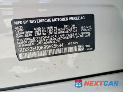 Zdjęcie 14 z 14 samochodu: 2024 BMW X5 XDRIVE40I VIN:5UX23EU08R9S25684 - miniatura