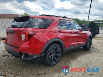 Trzecie zdjęcie samochodu z tyłu: 2020 FORD EXPLORER ST VIN:1FM5K8GC6LGB62432 - miniatura