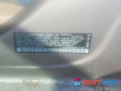 Zdjęcie 12 z 12 samochodu: 2013 VOLKSWAGEN PASSAT SEL VIN:1VWCN7A31DC125350 - miniatura
