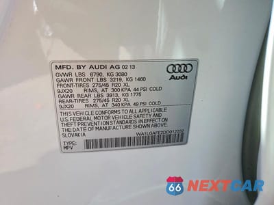 Zdjęcie 13 z 13 samochodu: 2013 AUDI Q7 PREMIUM PLUS VIN:WA1LGAFE2DD012032 - miniatura