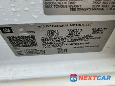 Zdjęcie 12 z 12 samochodu: 2021 CHEVROLET SILVERADO K2500 HEAVY DUTY VIN:1GC4YLE70MF216838 - miniatura