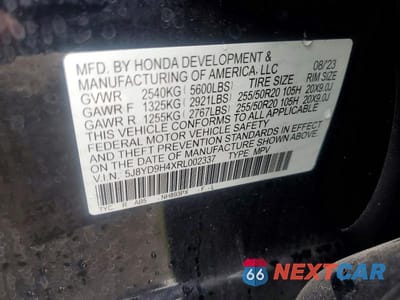 Zdjęcie 13 z 13 samochodu: 2024 ACURA MDX TECHNOLOGY VIN:5J8YD9H4XRL002337 - miniatura