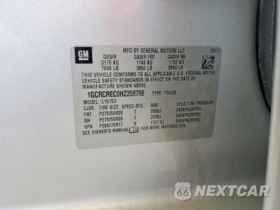 Zdjęcie 12 z 12 samochodu: 2017 CHEVROLET SILVERADO C1500 LT VIN:1GCRCREC0HZ258788 - miniatura