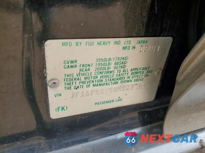 Zdjęcie 12 z 12 samochodu: 1998 SUBARU IMPREZA OUTBACK VIN:JF1GF4854WH803754 - miniatura