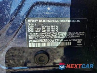 Zdjęcie 12 z 12 samochodu: 2013 BMW 528 XI VIN:WBAXH5C56DDW13490 - miniatura
