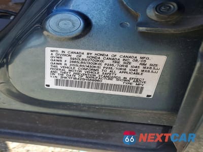 Zdjęcie 12 z 12 samochodu: 2005 HONDA PILOT EX VIN:2HKYF18425H569960 - miniatura