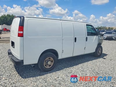 Trzecie zdjęcie samochodu z tyłu: 2023 CHEVROLET EXPRESS G2500 VIN:1GCWGAFPXP1252603 - miniatura