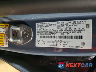 Zdjęcie 13 z 13 samochodu: 2024 FORD ESCAPE ST LINE VIN:1FMCU9MNXRUA77679 - miniatura