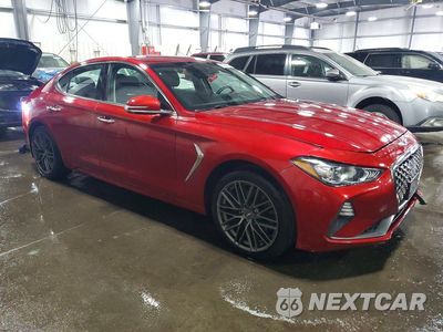 Czwarte zdjęcie samochodu z boku: 2019 GENESIS G70 ADVANCED VIN:KMTG64LA1KU036365 - miniatura