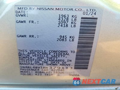 Zdjęcie 13 z 13 samochodu: 2024 NISSAN ALTIMA S VIN:1N4BL4BV1RN379113 - miniatura