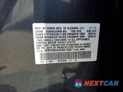 Zdjęcie 13 z 13 samochodu: 2014 ACURA MDX VIN:5FRYD3H24EB012867 - miniatura