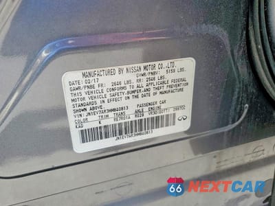 Zdjęcie 12 z 12 samochodu: 2017 INFINITI Q50 3.0T SIGNATURE EDITION VIN:JN1EV7AR3HM840813 - miniatura