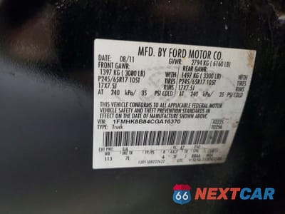 Zdjęcie 13 z 13 samochodu: 2012 FORD EXPLORER VIN:1FMHK8B84CGA16370 - miniatura