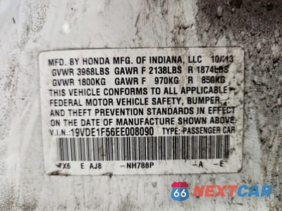 Zdjęcie 12 z 12 samochodu: 2014 ACURA ILX 20 PREMIUM VIN:19VDE1F56EE008090 - miniatura