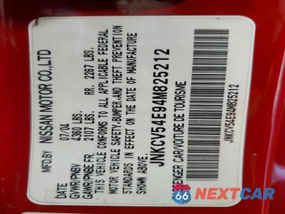 Zdjęcie 13 z 13 samochodu: 2004 INFINITI G35 BASE VIN:JNKCV54E94M825212 - miniatura