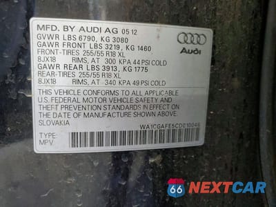 Zdjęcie 14 z 14 samochodu: 2012 AUDI Q7 PREMIUM VIN:WA1CGAFE5CD010046 - miniatura