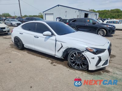Czwarte zdjęcie samochodu z boku: 2019 GENESIS G70 2.0T ADVANCED VIN:KMTG44LA5KU016965 - miniatura