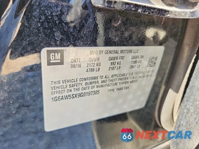 Zdjęcie 12 z 12 samochodu: 2016 CADILLAC CTS VIN:1G6AW5SX9G0197385 - miniatura