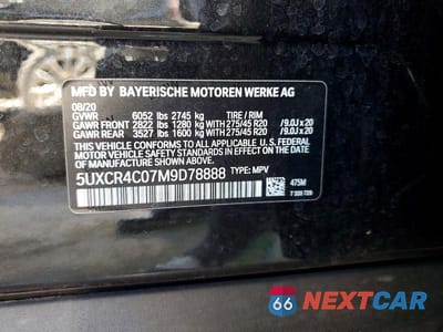 Zdjęcie 12 z 12 samochodu: 2021 BMW X5 SDRIVE 40I VIN:5UXCR4C07M9D78888 - miniatura
