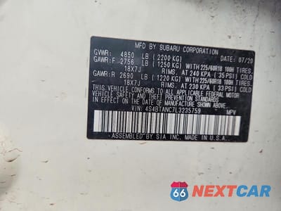Zdjęcie 13 z 13 samochodu: 2020 SUBARU OUTBACK LIMITED VIN:4S4BTANC7L3235759 - miniatura