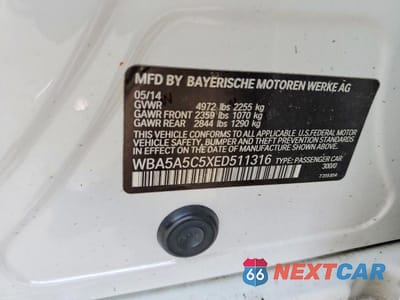 Zdjęcie 13 z 13 samochodu: 2014 BMW 528 I VIN:WBA5A5C5XED511316 - miniatura