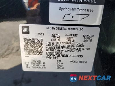 Zdjęcie 13 z 13 samochodu: 2023 CADILLAC XT5 PLATINUM PREMIUM LUXURY VIN:1GYKNERS8PZ205335 - miniatura