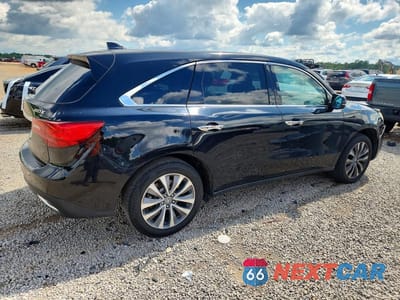 Trzecie zdjęcie samochodu z tyłu: 2016 ACURA MDX TECHNOLOGY VIN:5FRYD3H43GB018289 - miniatura