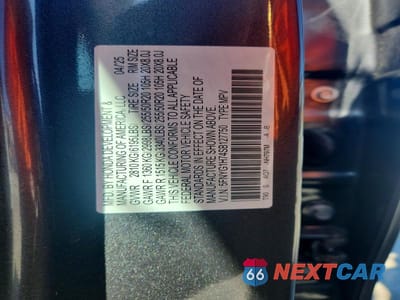 Zdjęcie 13 z 13 samochodu: 2025 HONDA PILOT TOURING VIN:5FNYG1H74SB127750 - miniatura