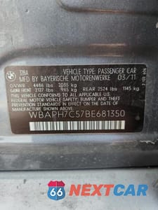 Zdjęcie 12 z 12 samochodu: 2011 BMW 328 I VIN:WBAPH7C57BE681350 - miniatura