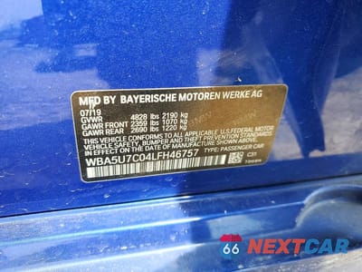 Zdjęcie 13 z 13 samochodu: 2020 BMW M340I VIN:WBA5U7C04LFH46757 - miniatura