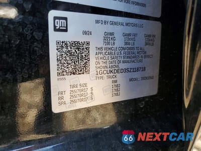 Zdjęcie 12 z 12 samochodu: 2025 CHEVROLET SILVERADO K1500 LT VIN:1GCUKDED3SZ118718 - miniatura