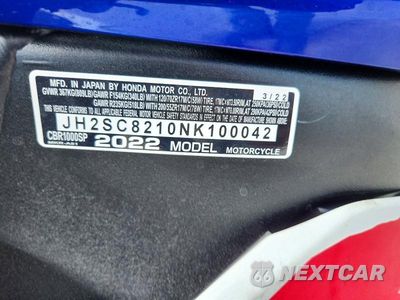Zdjęcie 8 z 8 samochodu: 2022 HONDA CBR1000 SP VIN:JH2SC8210NK100042 - miniatura